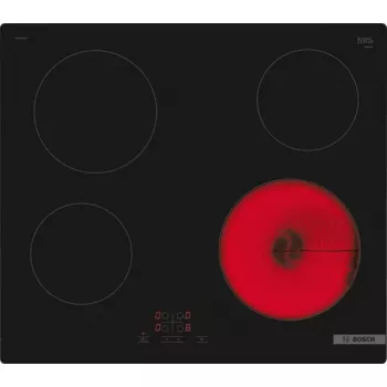 Bosch Serie 4 PKE611BA2E kaitlentė, juoda, įmontuojama, 60 cm, keraminė kaitlentė, 4 zonos