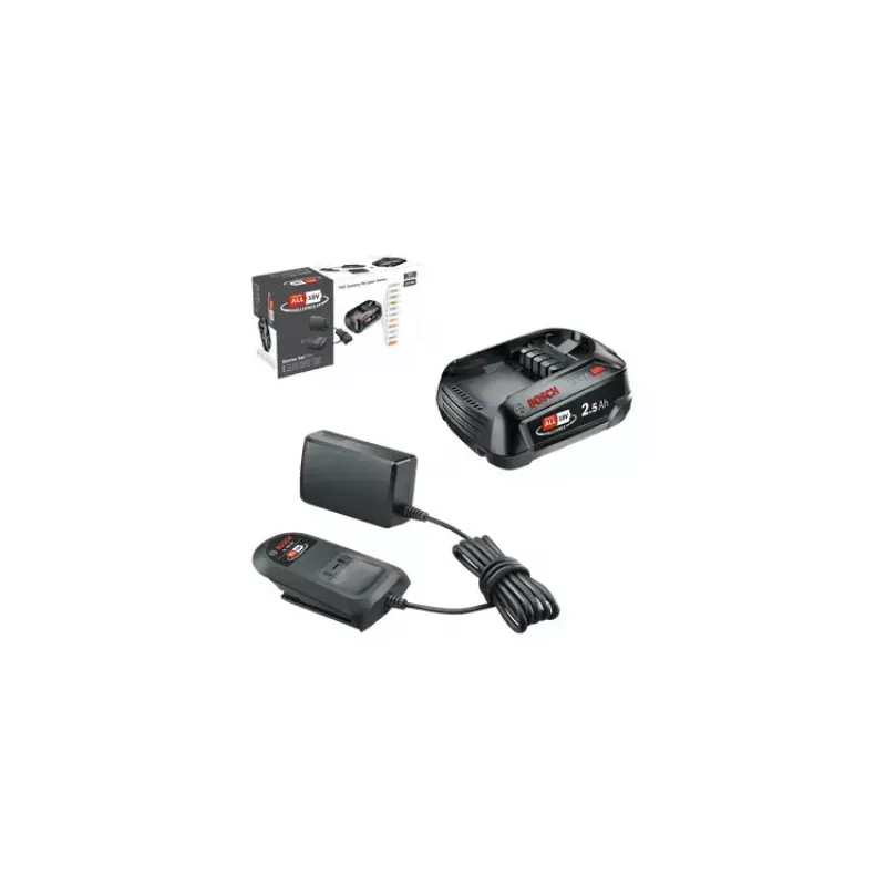 Bosch 1 600 A02 625 belaidžių įrankių baterijos / įkroviklio rinkinys Baterijos ir įkroviklio rinkinys