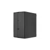 PC korpusas AEROCOOL PGS Evo Mini-G (Mini ITX) — juodas, SPCC, šoninis langas, mėlynas apšvietimas, palaiko micro ATX, GPU iki 26 cm