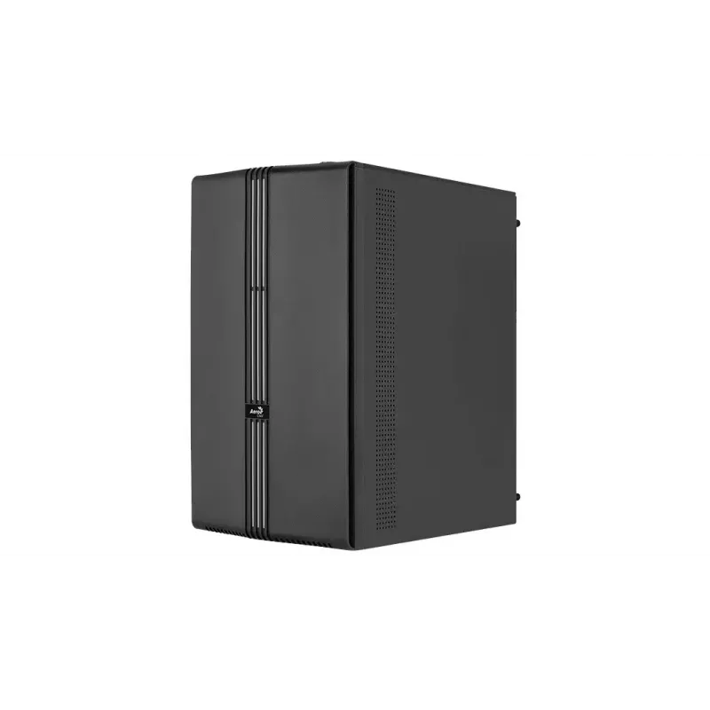PC korpusas AEROCOOL PGS Evo Mini-G (Mini ITX) — juodas, SPCC, šoninis langas, mėlynas apšvietimas, palaiko micro ATX, GPU iki 26 cm