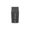 PC korpusas AEROCOOL PGS Evo Mini-G (Mini ITX) — juodas, SPCC, šoninis langas, mėlynas apšvietimas, palaiko micro ATX, GPU iki 26 cm