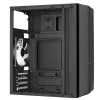 PC korpusas AEROCOOL PGS Evo Mini-G (Mini ITX) — juodas, SPCC, šoninis langas, mėlynas apšvietimas, palaiko micro ATX, GPU iki 26 cm