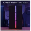 PC korpusas AEROCOOL PGS Evo Mini-G (Mini ITX) — juodas, SPCC, šoninis langas, mėlynas apšvietimas, palaiko micro ATX, GPU iki 26 cm