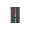 PC korpusas AEROCOOL PGS Evo Mini-G (Mini ITX) — juodas, SPCC, šoninis langas, mėlynas apšvietimas, palaiko micro ATX, GPU iki 26 cm