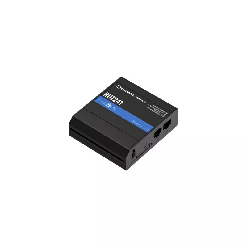 TELTONIKA RUT241 Pramoninis 4G/LTE maršrutizatorius su Wi-Fi 802.11b/g/n, 2xRJ45 10/100