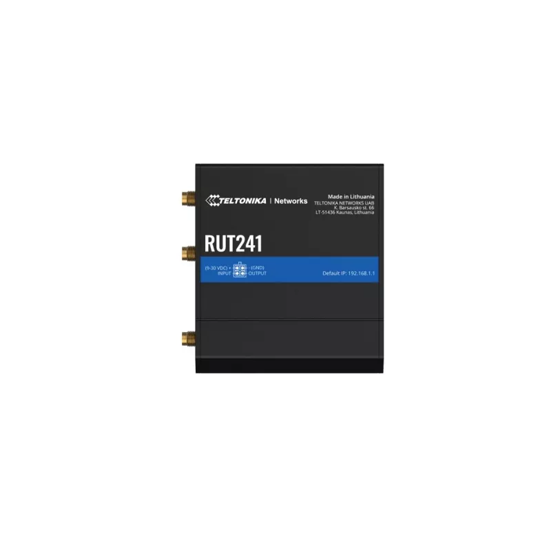 TELTONIKA RUT241 Pramoninis 4G/LTE maršrutizatorius su Wi-Fi 802.11b/g/n, 2xRJ45 10/100