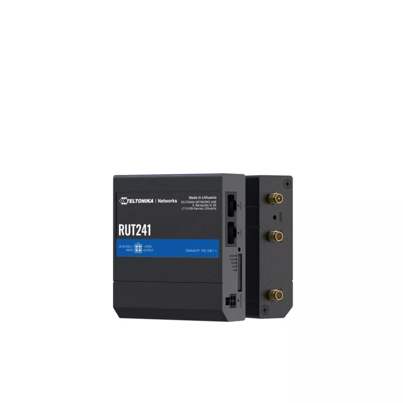 TELTONIKA RUT241 Pramoninis 4G/LTE maršrutizatorius su Wi-Fi 802.11b/g/n, 2xRJ45 10/100