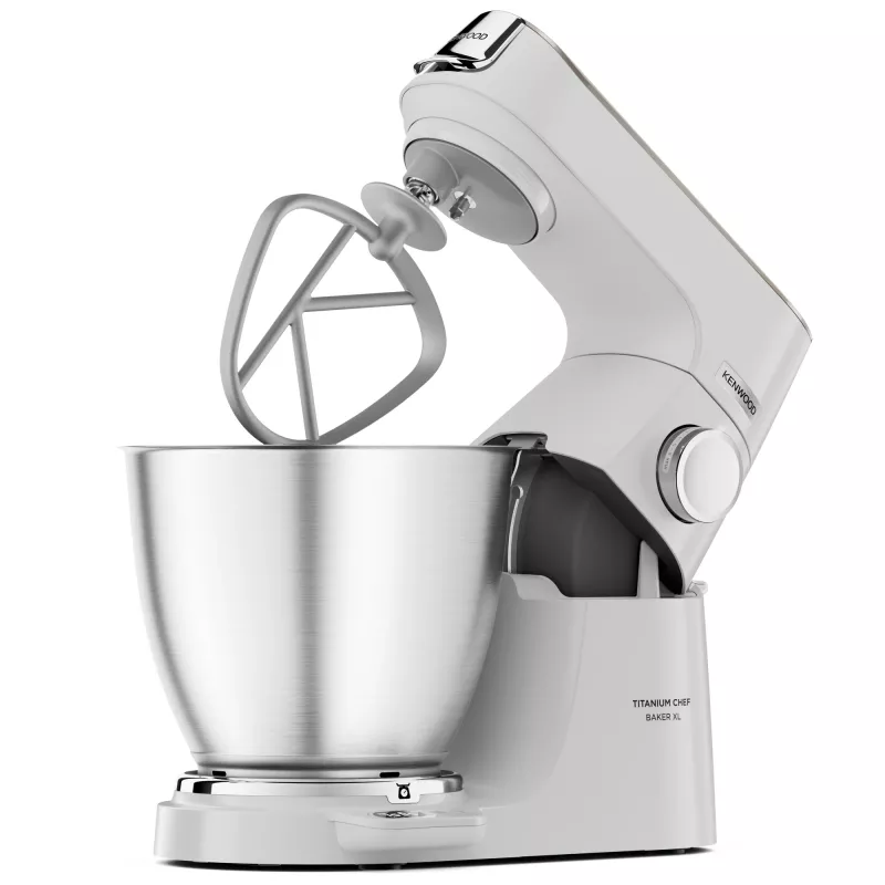 Kenwood Titanium Chef Baker XL virtuvinis kombainas 1200 W 7 L Baltas su įmontuotomis svarstyklėmis
