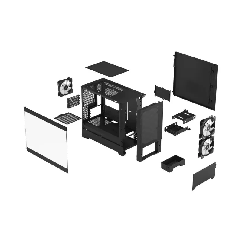 FRACTAL DESIGN Fractal Design Pop Mini Air RGB Juoda Tg Clear Tint