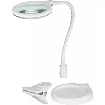 Goobay LED didinamasis šviestuvas su pagrindu ir spaustuku 6 W, didinimas 1.75x
