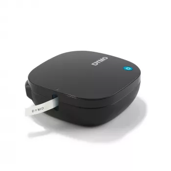 DYMO LetraTag 200B Bluetooth etikečių spausdintuvas | Kompaktiškas etikečių spausdintuvas | Prisijungia per Bluetooth belaidę technologiją prie iOS ir Android | Komplekte 1 balto popieriaus etikečių juosta | Juodas