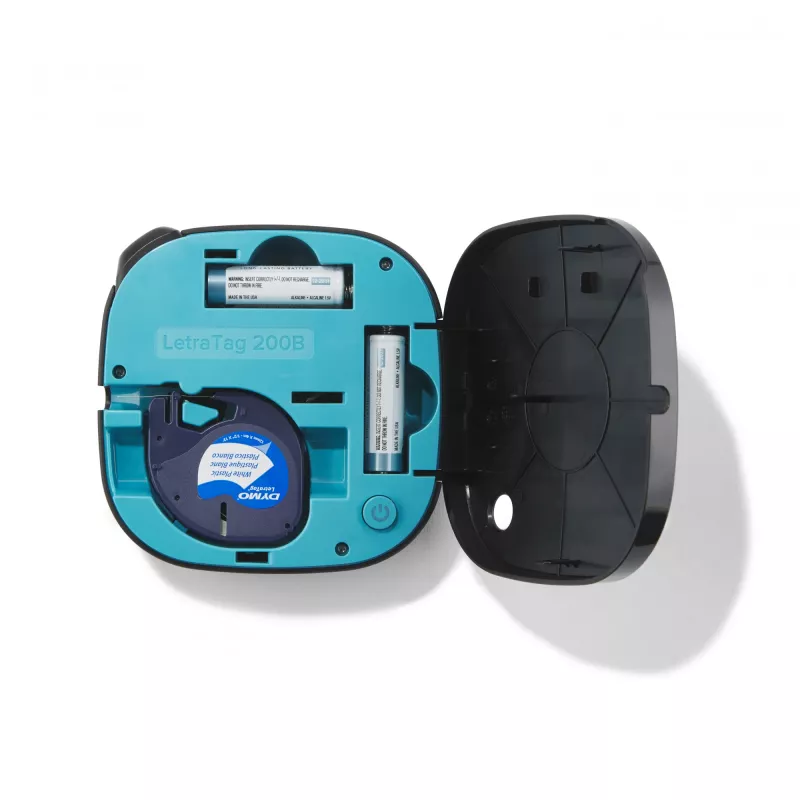 DYMO LetraTag 200B Bluetooth etikečių spausdintuvas | Kompaktiškas etikečių spausdintuvas | Prisijungia per Bluetooth belaidę technologiją prie iOS ir Android | Komplekte 1 balto popieriaus etikečių juosta | Juodas