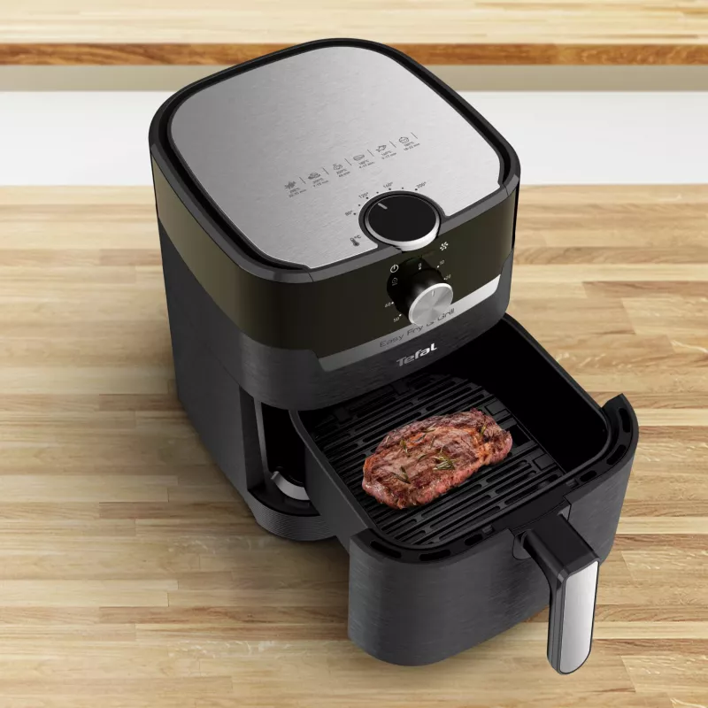 Tefal Easy Fry & Grill EY5018 Vienvietė 4.2 L Pastatoma 1550 W karšto oro gruzdintuvė Juoda