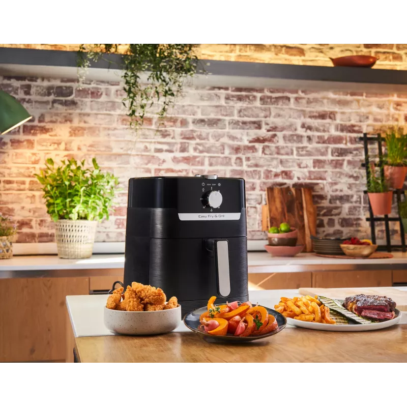 Tefal Easy Fry & Grill EY5018 Vienvietė 4.2 L Pastatoma 1550 W karšto oro gruzdintuvė Juoda