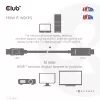 CLUB3D DisplayPort 1.4 į HDMI 4K120Hz arba 8K60Hz HDR10 kabelis M/M 3 m/9,84 pėd.