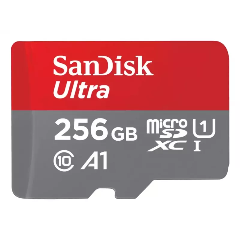 WESTERN DIGITAL SanDisk Ultra micro SDXC 256GB plius SD adapteris 150 MB/s A1 Class 10 UHS-I