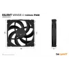 be quiet! SILENT WINGS 4 | 140mm PWM korpuso ventiliatorius 14 cm juodas 1 vnt.