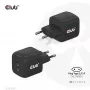 CLUB3D kelioninis įkroviklis PPS 45W GAN technologija, dvigubas USB Type-C prievadas, Power Delivery (PD) 3.0 palaikymas