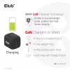 CLUB3D kelioninis įkroviklis PPS 45W GAN technologija, dvigubas USB Type-C prievadas, Power Delivery (PD) 3.0 palaikymas