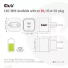 CLUB3D kelioninis įkroviklis PPS 45W GAN technologija, dvigubas USB Type-C prievadas, Power Delivery (PD) 3.0 palaikymas