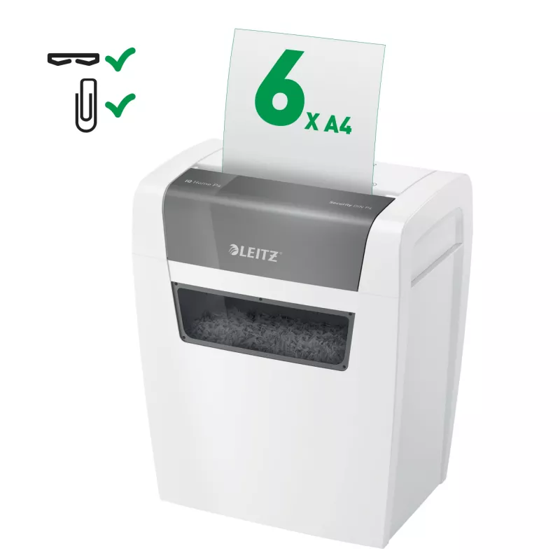 Leitz 80340000 popieriaus smulkintuvas, dalelių pjovimo, 70 dB, 22 cm, baltas