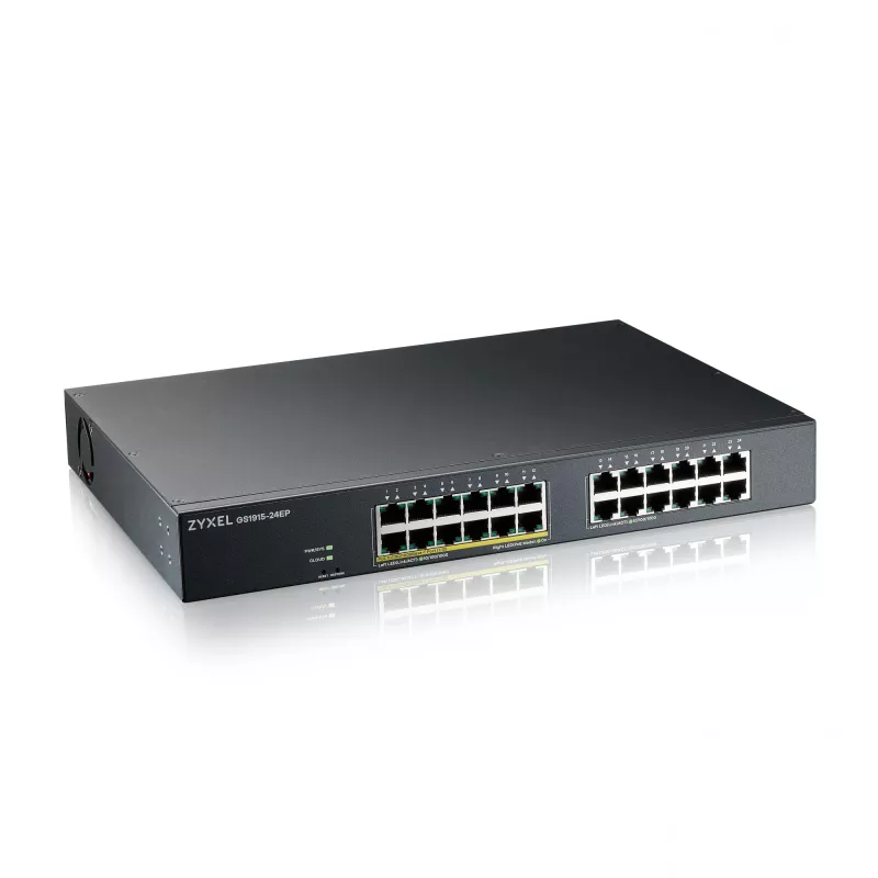 Zyxel GS1915-24EP valdomas L2 Gigabit Ethernet (10/100/1000) maitinimas per Ethernet (PoE) 1U juoda