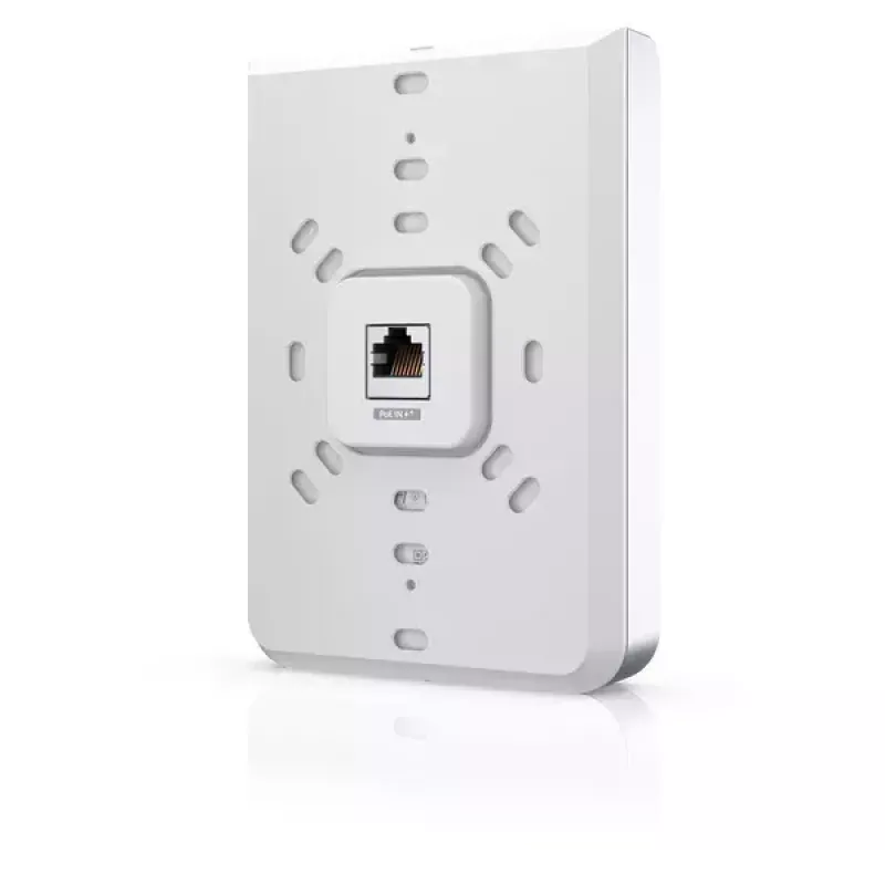 Prieigos taškas UBIQUITI Unifi 6 In-Wall U6-IW — dviejų juostų 2,4/5 GHz, 4800 Mbit/s, 5x RJ-45, PoE, balta