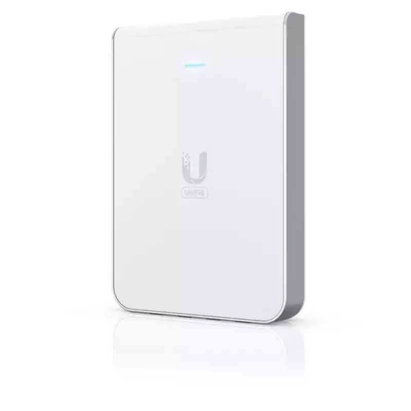 Prieigos taškas UBIQUITI Unifi 6 In-Wall U6-IW — dviejų juostų 2,4/5 GHz, 4800 Mbit/s, 5x RJ-45, PoE, balta