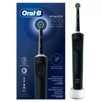 Oral-B Vitality Pro Suaugusiųjų sukamasis dantų šepetėlis Juodas