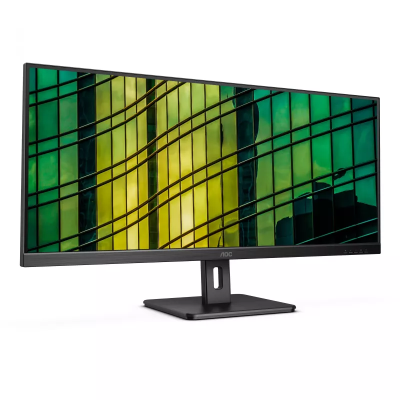 AOC E2 U34E2M/BK kompiuterio monitorius 86,4 cm (34 colių) 3440 x 1440 pikselių „UltraWide Quad HD“ LED juodas