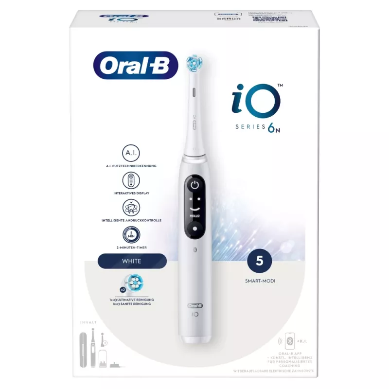 Oral-B 445234 elektrinis dantų šepetėlis suaugusiems vibruojantis baltas