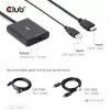 CLUB3D HDMI + Micro USB to DisplayPort™ 4K120Hz arba 8K30Hz M/F aktyvus adapteris
