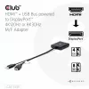 CLUB3D HDMI + Micro USB to DisplayPort™ 4K120Hz arba 8K30Hz M/F aktyvus adapteris