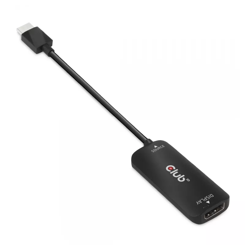 CLUB3D HDMI + Micro USB to DisplayPort™ 4K120Hz arba 8K30Hz M/F aktyvus adapteris