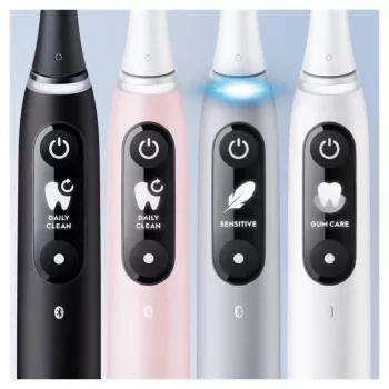 Oral-B iO Series 6 suaugusiųjų sukamasis dantų šepetėlis juodas