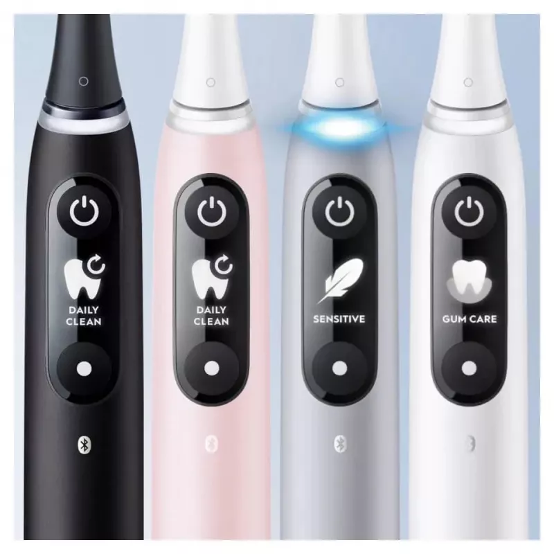 Oral-B iO Series 6 suaugusiųjų sukamasis dantų šepetėlis juodas