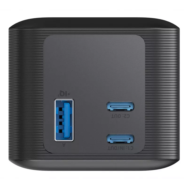 Nešiojamas įkroviklis Anker 737 (A1289011) — 24000 mAh, 140 W, 2× USB-C + 1× USB-A, sidabrinė/juoda