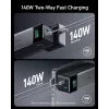 Nešiojamas įkroviklis Anker 737 (A1289011) — 24000 mAh, 140 W, 2× USB-C + 1× USB-A, sidabrinė/juoda