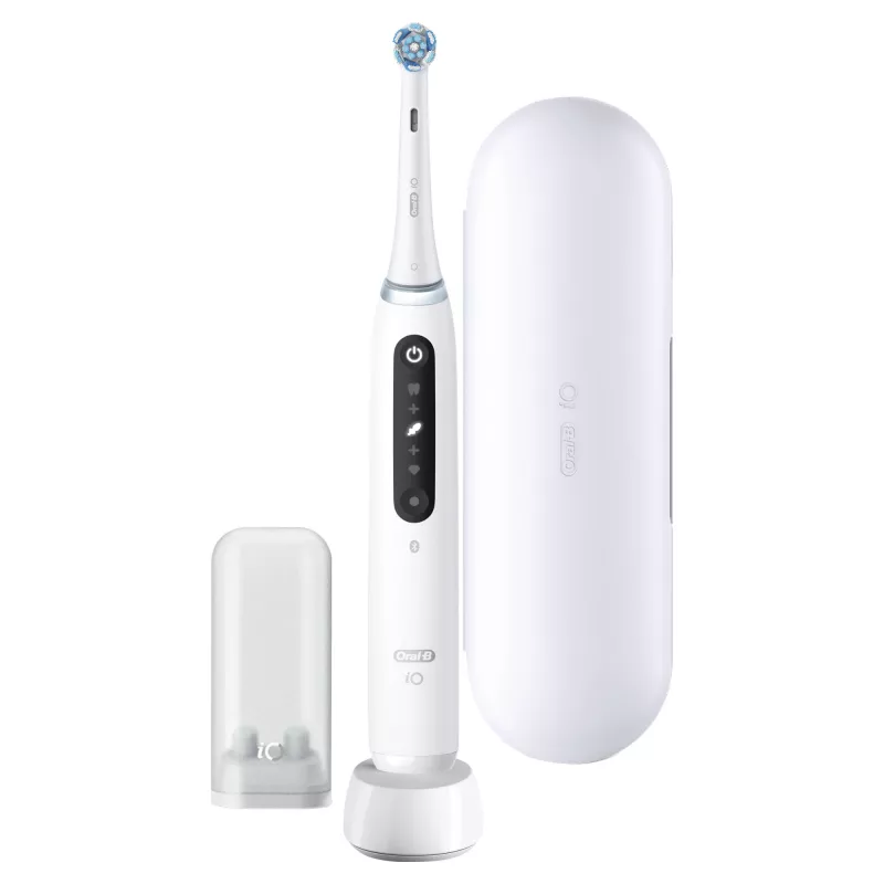 Oral-B iO Series 5 Suaugusiųjų besisukantis-osciliuojantis dantų šepetėlis Baltas