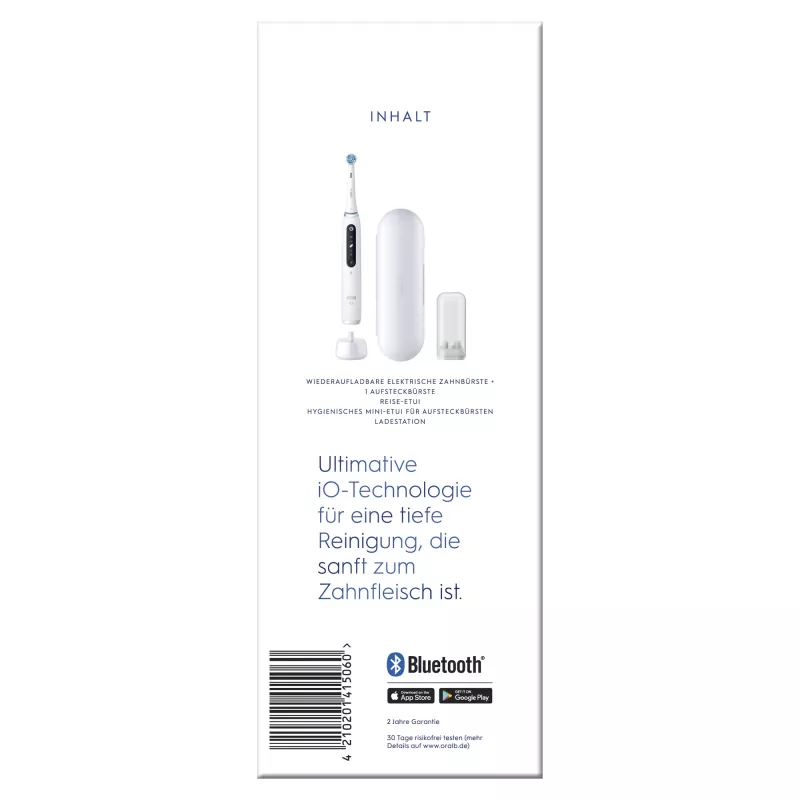 Oral-B iO Series 5 Suaugusiųjų besisukantis-osciliuojantis dantų šepetėlis Baltas