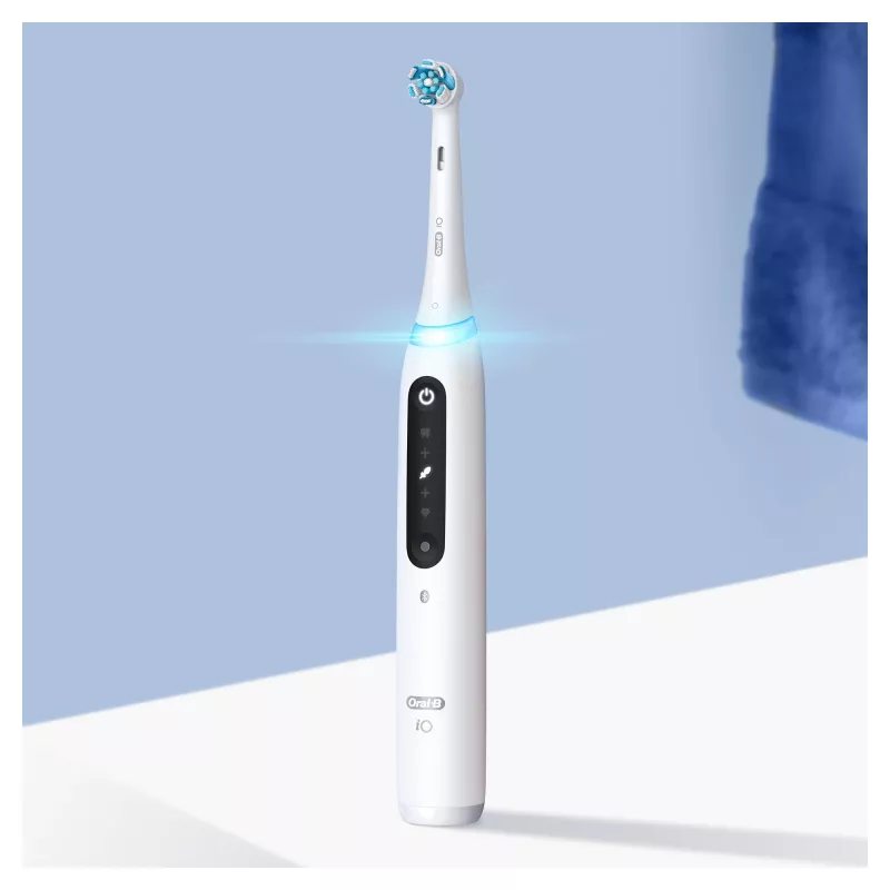 Oral-B iO Series 5 Suaugusiųjų besisukantis-osciliuojantis dantų šepetėlis Baltas