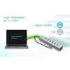 i-tec USB-C įkrovimo metalinis šakotuvas 7 prievadų USB 3.2 Gen 1 Type-C Type-A