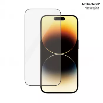 Apsauginis stiklas PanzerGlass Apple iPhone 14 Pro Ultra-Wide Fit EasyAligner Atsparus įbrėžimams ir smūgiams