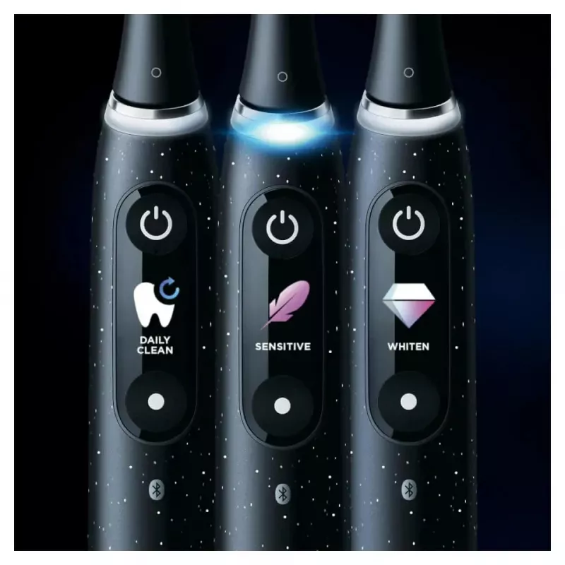 Oral-B iO Series 10 suaugusiųjų besisukantis-osciliuojantis dantų šepetėlis Juoda