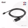 CLUB3D MiniDisplayPort 1.4 į HDMI 4K120Hz arba 8K60Hz HDR10+ kabelis M/M 1,8 m / 6 pėdos