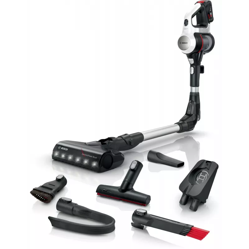 Bosch BCS711XXL belaidis vertikalus dulkių siurblys, baterija, sausam valymui, be maišelio, 0,3 l, baltas, 3 Ah