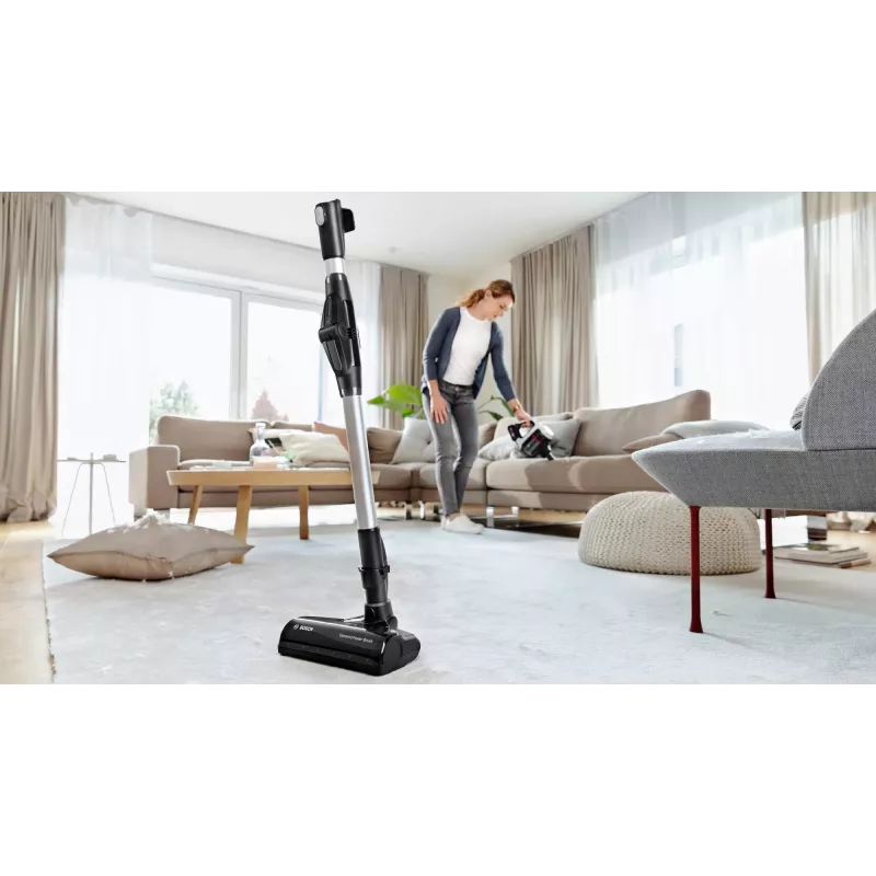 Bosch BCS711XXL belaidis vertikalus dulkių siurblys, baterija, sausam valymui, be maišelio, 0,3 l, baltas, 3 Ah
