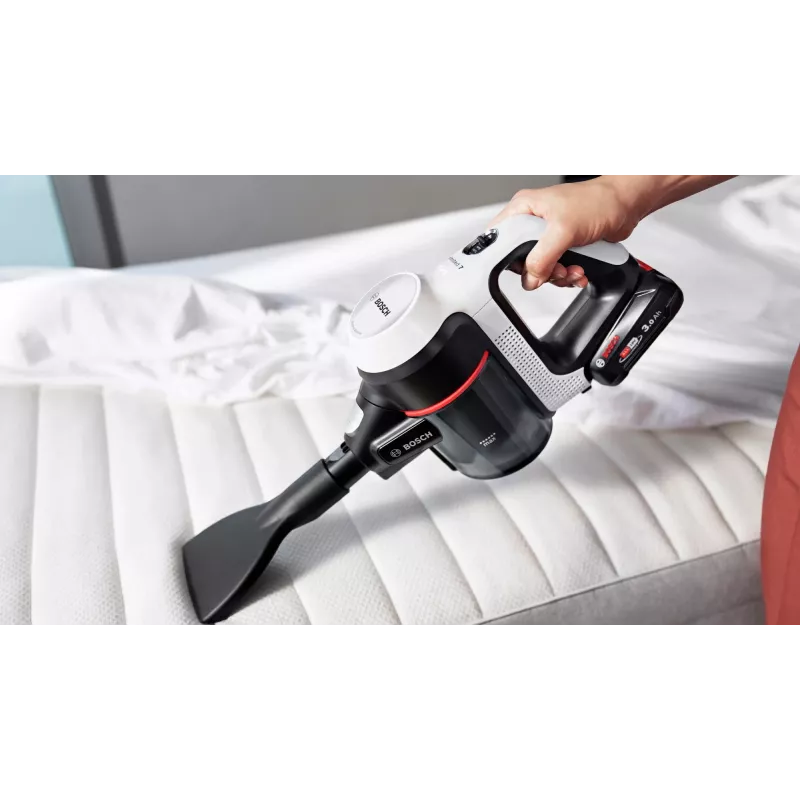 Bosch BCS711XXL belaidis vertikalus dulkių siurblys, baterija, sausam valymui, be maišelio, 0,3 l, baltas, 3 Ah