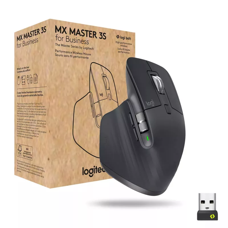 LOGITECH Mx Master 3s For Business - belaidė Bluetooth pelė - Graphite