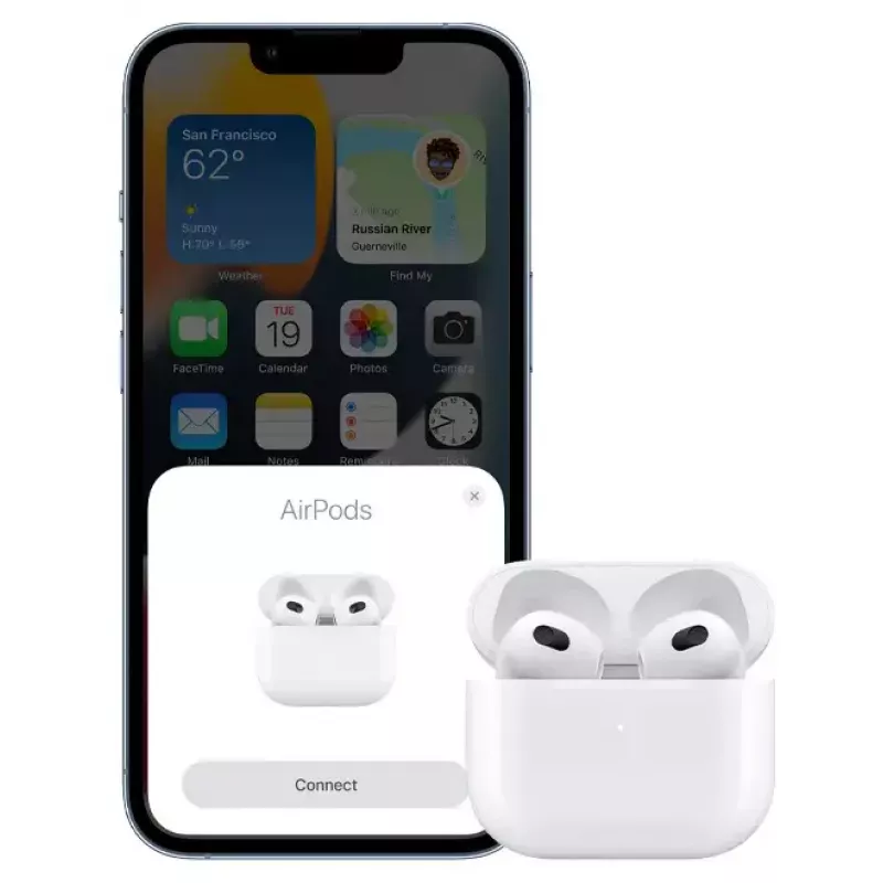 Ausinės „Apple AirPods“ 3 kartos su „Lightning“ įkrovimo dėklu